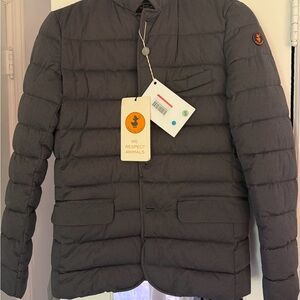 SAVE THE DUCK NWT Dark Gray Puffer Jacket- Med